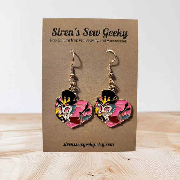 Helluva Boss Stolas Charm Earrings - Picture 1 of 1